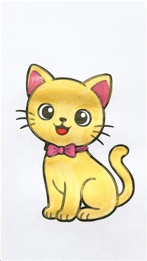 Cat 🐈✨😍, Coloring for kids #cute #animals #cat #coloring #artist #colors #coloring #cats #cartoon