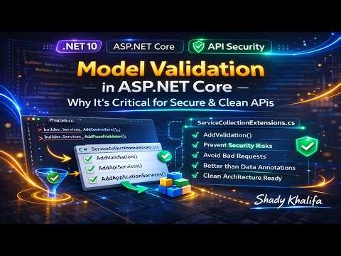 40. Model Validation in ASP.NET Core (.NET 10) – Why It’s Critical for Secure & Clean APIs