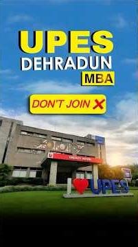 UPES Dehradun MBA ❌ Don’t Join Before Watching This!