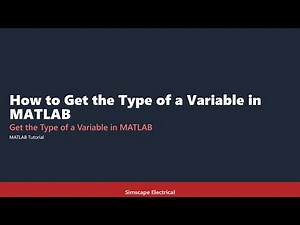 How to Get the Type of a Variable in MATLAB