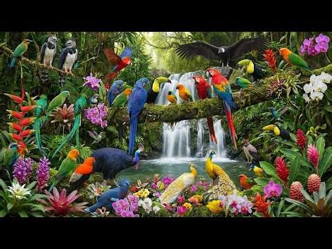 Strange Amazon Bird Calls | Jungle Sounds 🦩🦜🦃🐦#bird #birdsounds #amazonwildlife #junglebirds