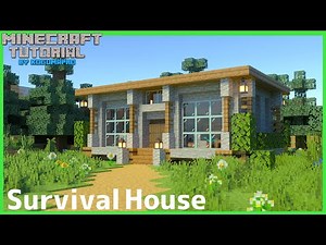 Minecraft：How to build survival house.[minecraft tutorial]