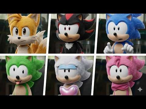 Sonic The Hedgehog Movie, Pet Amy Ros Best Character Design Trailers