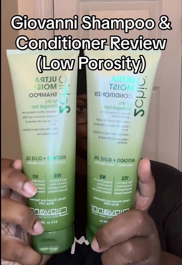 Giovanni Shampoo & Conditioner Review for Low Porosity Hair