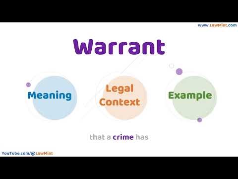 Warrant Meaning Legal Context & Example Legal Terms Simplified @LawMint