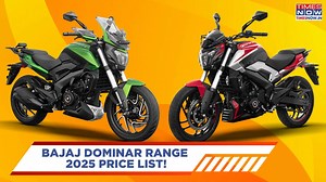 Bajaj Dominar Range 2025 Price List - Check Specs, Colours, Mileage, And Seat Height
