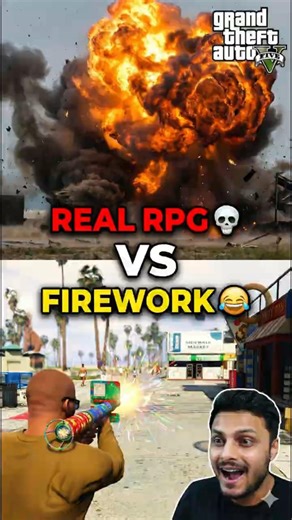 Can a FIREWORK Kill You in GTA 5? 😱 Experiment! #shorts #gta5