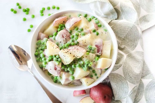 Creamed Peas and Potatoes