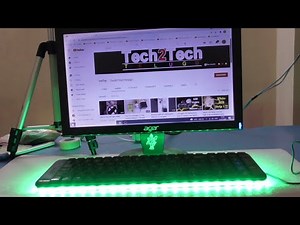How to make a backlit keyboard for desktop, Add backlight to keyboard, Led Strip Lights