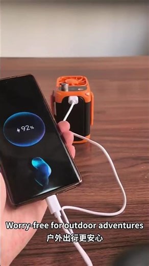 USB Multifunction Waist, Neck Hanging Fan, Mobile Powerbank up to 12000mAh .