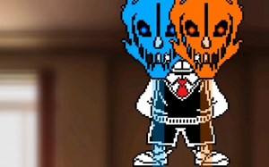 DEL的到底两次 Sans Fight全阶段一命通！（简单模式/一阶段无药）