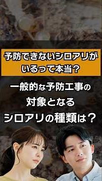 白蟻予防工事の対象になるシロアリの種類を教えてください【10年保証の白蟻予防テコラ】