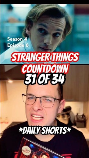 Day 31/34 “The Dive” Did anyone else think Steve was DONE for?! 😳 #steveharrington #strangerthings