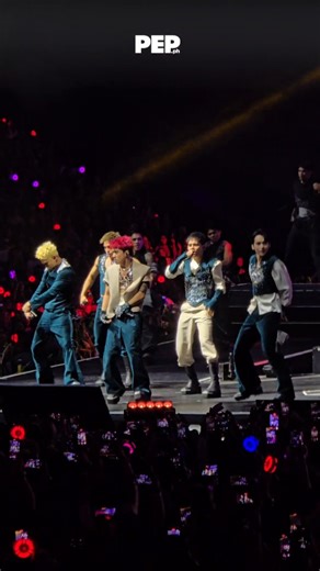 SB19 setting the stage on FIRE with their explosive opening song 'What?' at their SOLD-OUT Day 1 of the Simula at Wakas Tour at Philippine Arena! @officialsb19 @livenationph | pep.ph