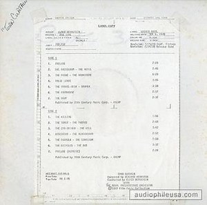 Bernard Herrmann / Elmer Bernstein Torn Curtain