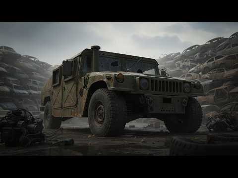 Abandoned Military Humvee Found in Scrap Yard – Amazing Rusty Restoration Transformation