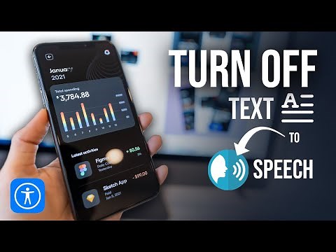 How to Turn OFF Text to Speech iPhone (voice over)