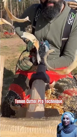 Perfect Wood Joint in Second! 🔥Tenon Cutter Pro Technique. #wood #woodworking