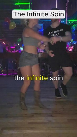 The infinite spin country swing dance move tutorial guide for beginners #countrydancing #countrydance #swingdancers