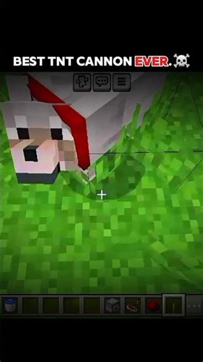 Minecraft best TNT cannon ever #short