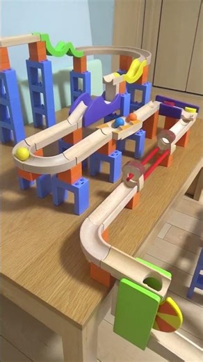 Marble Run (TRIXTRACK) 木製マーブルランレース #marblerun #asmr #marblerace