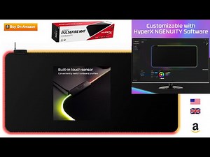 HyperX Pulsefire Mat,RGB Mouse Pad,XL,RGB Lighting,Rollable Cloth Surface / More Check Description..