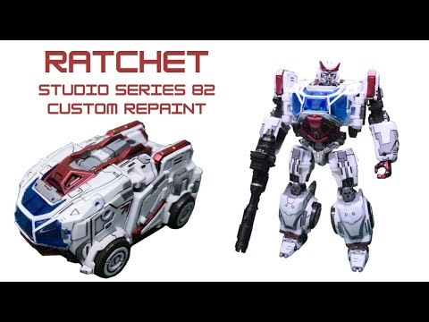 Ratchet - Custom Repaint - Transformers Movie Studio Series 82 - 力捷/救护车 - 变形金刚电影系列SS-82 - 重涂