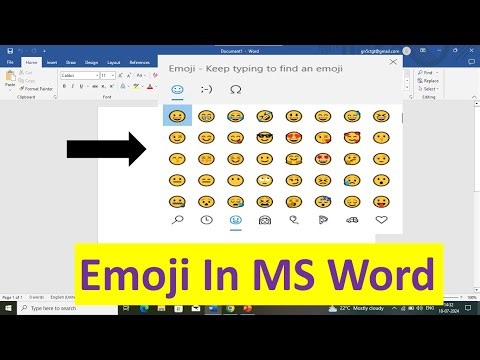 Emoji Menu In MS Word | How To Insert Emojis In MS Word | How To Put Emojis In MS Word