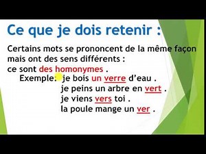 les homonymes