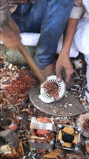 Pure Copper Extraction from Scrap 🔧 | Easy DIY Recovery Method ♻️ 𝐂𝐘 𝐓𝐞𝐜𝐡 #copper #drill #shorts