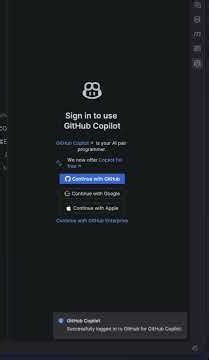 Sign Into GitHub Copilot with Google & Apple | IntelliJ