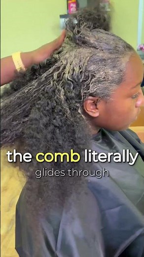 Her hair went from matted to manageable in one treatment #hairgrowth #detangle #naturalhair
