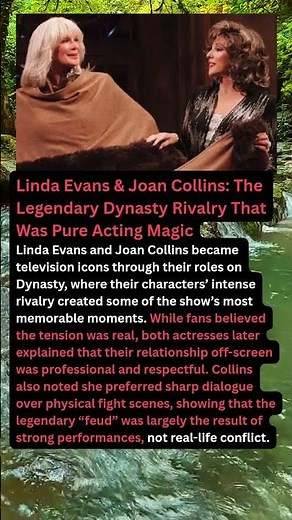 Linda Evans & Joan Collins: The Legendary Dynasty Rivalry That Was Pure Acting Magic
