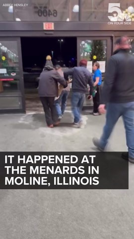 Deer wanders into Illinois Menards store