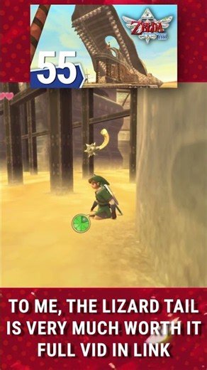 To Me, The Lizard Tail is VERY MUCH WORTH IT Zelda Skyward Sword HD #zelda #nintendo #gaming