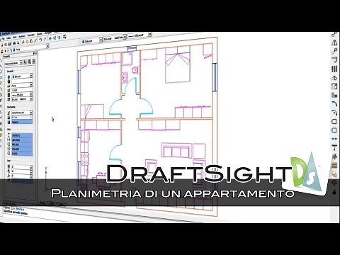 DraftSight - Planimetria di un appartamento