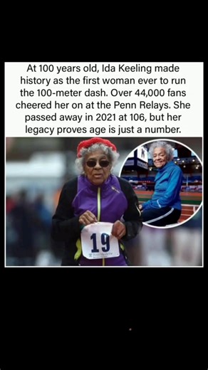 Can you believe that at 100 years old, Ida became the first woman to run the 100meter dash. #shorts