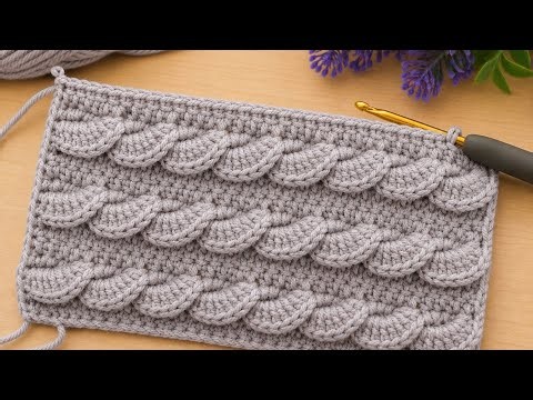 Everyone Will Ask About This Pattern! 🌟 Very Easy 3D Seashell Crochet Pattern | Crochet