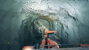 clip-1098607613-boring-machine-being-operated-inside-mine