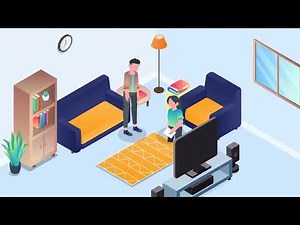 2D Isometric Explainer Video Animation Energy Style 10