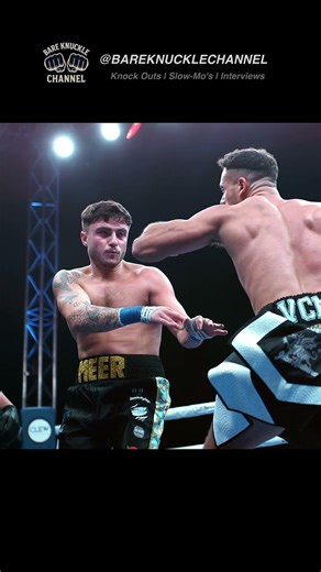 Brutal Left Jab KO! 😱 Bare Knuckle Knockouts #shorts #knockout #ko