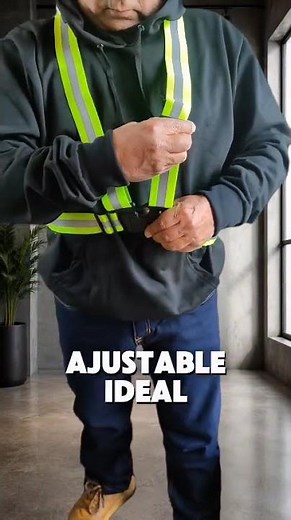 Chaleco Elástico Ajustable Reflectivo | Arnés Reflectivo de Alta Visibilidad para Seguridad