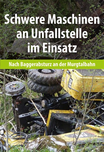 Nachdem ein Bagger bei Arbeiten an der Murgtalbahn abgestürzt ist, laufen die Bergungsarbeiten auf Hochtouren. Die oberste Priorität dabei: Verhindern, dass Hydrauliköl und andere Schmierstoffe in die Murg gelangen. Am Mittwoch war ein sogenannter Schreitbagger an der Unfallstelle im Einsatz – eine Maschine, die auf alpines oder besonders unwegsames Gelände spezialisiert ist.