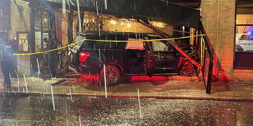 Car crashes into front of uptown Charlotte restaurant