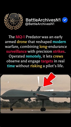 🚀Predator: The Hunter With No Pilot 🇺🇸 🎯 #usairforce #drone #militaryfacts