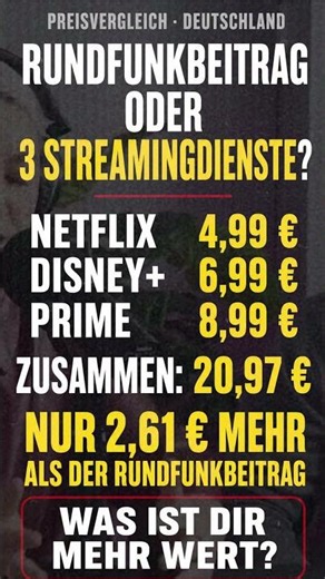 Rundfunkbeitrag oder Streaming? Dieser Preisvergleich überrascht!