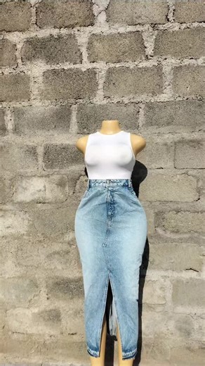 Stylish Plus Size Denim Skirts at Affordable Prices - SlayerHub_254