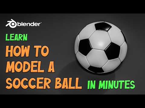 The Quick Way to Model a Soccer Ball In Blender | For Beginners |