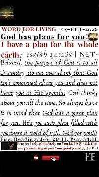 GOD HAS PLANS FOR YOU!