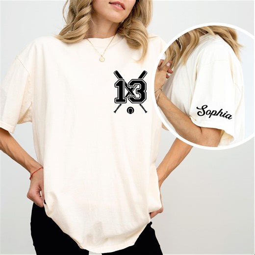 Custom Baseball Shirt, Personalized Name and Number T-shirt, Baseball Mom Tee - Etsy